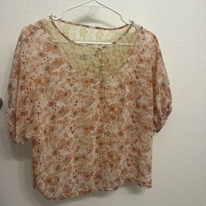 Kimchi Blue floral blouse